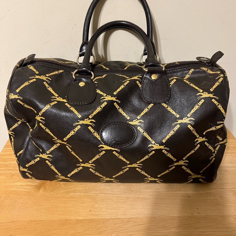 Longchamp Vintage Leather Satchel